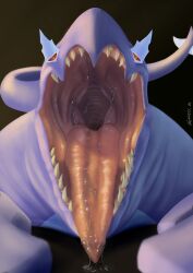 hexadec imminent_vore mawshot mouth_shot scalie vore