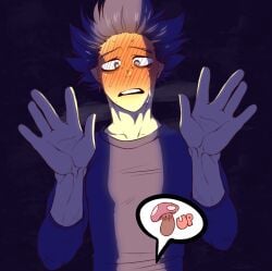 boku_no_hero_academia caught caught_peeing hitoshi_shinso kukkiisart male male_focus male_only my_hero_academia peeping shinsou_hitoshi solo solo_focus solo_male voyeur voyeurism