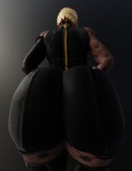 3d ass ass_focus ass_up big_ass blender blonde_hair bubble_ass bubble_butt cpt-flapjack keyd10iori lieutenant_flapjack nier:_automata operator_21o thick thick_ass thighhighs thighs voluptuous_female