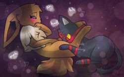 1girls artist_signature black_fur blush brown_fur canine cunnilingus dialogue eevee english_text eyelashes feline female furry heart interspecies litten long_ears male nintendo onomatopoeia oral paws pokémon_(species) pokemon pokemon_(species) pokemon_sm red_fur sound_effects straight tail text vaginal_penetration video_games yellow_sclera yonasintrash