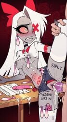 2025 ai_generated deep_penetration ends34 female female_focus hazbin_hotel prostitution slutty_clothes solo vaggie_(hazbin_hotel)