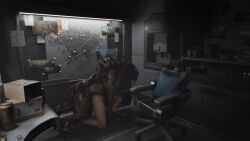 1boy 1girls 3d 3d_animation animal canine canine_penis dog_penis doggy_style female interspecies kissing longer_than_one_minute mass_effect miranda_lawson p4ants sex sound straight tagme varren video zoophilia