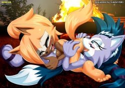 2girls 69 69_position anthro anus ass barefoot bbmbbf blush breasts canine closed_eyes completely_naked completely_nude cunnilingus feet female female/female female_only humanoid_feet lupe_the_wolf mobian_(species) mobius_unleashed naked nipples no_clothes no_clothing nude open_mouth oral oral_sex palcomix pussy sega sex slippers soles sonic_(series) sonic_the_hedgehog_(series) teeth toes tongue tongue_out whisper_the_wolf wolf yuri