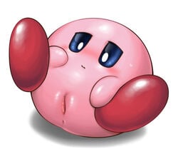 alien blush box_xod female kirby kirby_(series) nintendo pussy simple_background solo solo_female video_games waddling_head