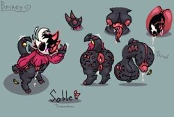 adorable anal_juice angry angry_face armpits artist_signature ass_bigger_than_head asshole audible_throbbing banana barbed_penis bell black_body black_fur blank_background blush bottomless breasts_out cat_ears cracked_mask cute demon_girl demon_horns demon_tail demon_wings digitigrade drooling excessive_precum eyes_on_body furry futanari glowing_eyes glowing_mouth hoodie_only hooved_fingers hooves huge_ass huge_balls huge_cock huge_tongue intersex irritated large_nipples mask mouth_on_belly nipples_visible_through_clothing open_pussy paws pink_hoodie pixel_art puffy_anus puffy_pussy pussy_juice red_nipples red_penis_tip red_pussy red_sclera rubbing_penis secretly_loves_it sharp_teeth shortstack standing tagme thick_thighs three_fingers throbbing_penis veiny_penis wagging_tail white_mask yummers