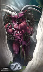 2boys anthro anthro_only boner dota_2 erection furry furry_only gay horned_humanoid male male_only no_humans satyr satyr_tormenter tagme todex