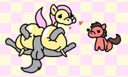 2d_animation aliasing anal anal_sex animated anon anus ass balls banned_from_equestria being_watched big_brian big_butt big_penis bodily_fluids butt_grab closed_eyes digital_media_(artwork) equid equine eyelashes female fluttershy_(mlp) friendship_is_magic genitals glistening glistening_butt grey_body group hair hand_on_butt hasbro heart_symbol horse huge_butt jealous looking_at_another looking_back loop male mammal my_little_pony nxyitn penetration penis pink_hair pony red_body seamless_loop sex sweat tail tail_motion thick_thighs trio watching_from_afar yellow_body