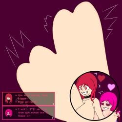 1futa 1girls bete_noire big_breasts bloated_belly breasts colored_cum cum cum_explosion cum_in_ass cum_in_pussy cum_overflow cum_overflowing cumflated_belly cumflation cumming cumming_in_ass cumming_in_pussy diphallia diphallism futa_on_female futanari glitchtale huge_breasts hyper hyper_cum hyper_cumflation hyper_genitalia hyper_penis inflation lautaroxgamer_(artist) multi_genitalia multi_penis multiple_images multiple_penises penis penis_in_ass penis_in_pussy pink_cum pink_eyes pink_hair pixel_art tentacle text text_box thighhighs thighs undertale undertale_(series) z!betty zixy