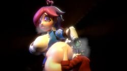 ahe_gao ahegao_face ass big_ass bubble_ass bubble_butt dominant_male eating_ass fat_ass female glitch_productions horny idiotboxangel jello_rancher kaizo_(smg4) male pairing smg4 steam_coming_off_ass steaming_ass steamy_breath submissive_female tari_(smg4) tarixkaizo thick_ass thick_thighs