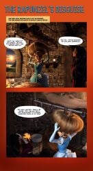 costume disney_princess hairjob hairjob_heaven mother_gothel rapunzel rapunzel_(tangled)