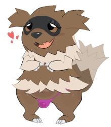 2025 3_fingers 3_toes alpha_channel anthro belly belly_overhang big_eyes black_body black_eyelids black_fur black_nose brown_eyes bulge claws clothed clothing deep_navel detailed_bulge digital_media_(artwork) double_chin eyelashes feet femboy finger_claws fingers full-length_portrait fur generation_3_pokemon heart_reaction heart_symbol index_to_index knock-kneed lidded_eyes male multicolored_body multicolored_fur navel nintendo open_mouth open_smile overweight overweight_anthro overweight_male pink_clothing pink_thong pink_tongue pink_underwear pinnipip pixel_(artwork) pokemon pokemon_(species) portrait raised_tail short simple_background smile snout solo standing striped_body striped_fur stripes tail thick_thighs thong thong_only toe_claws toes tongue topless transparent_background underwear underwear_only white_body white_fur wide_hips zigzagoon