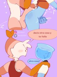 2boy 2boys anal_sex balls before_sex big_penis clothed clothing cum dandy's_world dandys_world dialogue eltortillas9 eltortillas_(artist) finn_(dandy's_world) gay gay_anal gay_domination gay_male gay_sex masturbation medium_ass muscular muscular_male penis roblox roblox_game robloxian shrimpo_(dandy's_world) spanish_text