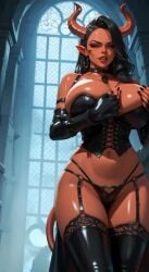 ai-created ai_art ai_generated big_breasts big_breasts big_breasts boobs_bigger_than_head breasts breasts demon_girl devil_girl dnd dnd_character dungeons_and_dragons gigantic_breasts huge_boobs huge_breasts huge_breasts succubus tagme tits_bigger_than_head video