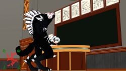 3d ass beast beowolf_(rwby) blue_eyes boots classroom clothed female grimm_(rwby) long_hair looking_pleasured no_sound ponytail pussy rooster_teeth rwby sfmslayer source_filmmaker spread_legs tagme vaginal_penetration vaginal_sex video weiss_schnee white_hair zoophilia