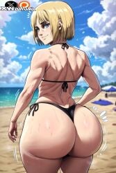 ai_generated armin_arlert attack_on_titan beach fat_ass femboy femboydom gay_male gay_sex huge_ass male naked_male shingeki_no_kyojin sissy smile smirk smirking swimsuit thick_thighs xwaifuai