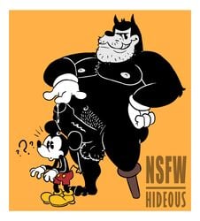 anthro balls disney duo erection fat feline foreskin gay goof_troop male male_only mammal mickey_mouse mickey_mouse_shorts mouse nsfw-hideous obese obese_male overweight overweight_male partially_retracted_foreskin pegleg penis pete_(disney) peter_pete_sr. rodent size_difference uncut yaoi