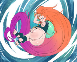 aged_up anus armlet ass ass_grab blue_eyes bracelet breasts dat_ass feet female female_only gradient_hair hairless_pussy huge_ass jewelry large_breasts league_of_legends long_hair looking_at_viewer looking_back looking_over_shoulder multicolored_hair nail_polish orange_hair pink_hair placensfw presenting presenting_hindquarters purple_hair pussy riot_games soles toeless_legwear toenail_polish toes underboob very_long_hair zoe_(league_of_legends)