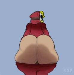1girls ass ass_bigger_than_head ass_focus ass_up big_ass big_butt blonde_female blonde_hair bottom_heavy color color_edit colored colorshun female female_focus female_only ignantastro mario_(series) nintendo shy_gal stardustpapi