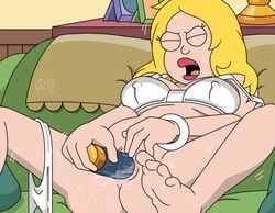 1girls 2017 alone american_dad arms artist_signature ass bare_arms bare_legs bare_midriff bare_shoulders bare_thighs barefoot blonde_hair breasts breasts_apart clitoris closed_eyes couch cumming dildo erect_nipples feet_out_front female female_masturbation female_only francine_smith hairless_pussy insertion legs lipstick masturbation messy_hair midriff milf on_back on_couch open_mouth orgasm orgasm_face panties_around_leg presenting_hindquarters pussy pussy_ejaculation pussy_juice pussy_juice_drip pussy_squirt ragnar_oktopod rubbing_clitoris sex_toy shaking shaved_pussy shoulders soft_breasts solo stretched_pussy thighs toe_curl toes underboob vaginal_insertion vaginal_penetration vibrator vibrator_in_pussy wet_pussy white_bra white_bracelet white_panties