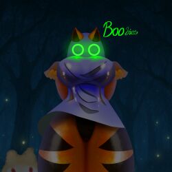 alone big_breasts breasts female female_focus female_only fox fox_ears fox_girl fox_tail furry furry_female furry_only ghost ghost_girl green_eyes halloween legs neco-arc notyourf0x nude nyf0x stephanie stephie tagme thick thick_thighs thighs viewed_from_below
