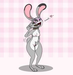 2021 anthro areola biped black_ear_tips breasts brown_eyes brown_hair clothing colored countershade_face countershade_feet countershade_hands countershade_neck countershade_tail countershade_torso countershading dipstick_ears disney ear_markings emily_(emilyopossum) english_text feet female female_anthro fox0808 front_view genitals grey_body hair heart_symbol hi_res judy_hopps lagomorph leporid mammal masturbation motion_lines multicolored_ears navel nipples nude nude_anthro nude_female open_mouth open_smile pink_inner_ear pink_nose purple_eyes pussy rabbit shaded shadow shirt simple_background smile solo species_transformation standing suit_transformation tail tail_motion text topwear transformation vaginal_masturbation vaginal_penetration white_body white_countershading zootopia