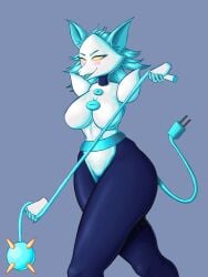 (deltarune) 1girls 2d _nukeila6 animal_ears anthro anthro_female big_breasts breasts clothed curvy deltarune deltarune_chapter_2 female floating_hands hair huge_thighs large_breasts no_arms no_panties tail tasque_manager_(deltarune) thick_thighs thin_waist weapon white_clothing wide_hips yellow_eyes