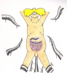 1boy 2012 anatomy artist_name dr._seuss dr_seuss genitals human illumination_entertainment kitty_(artist) lorax male nipples nude penis tentacle the_lorax the_lorax_(film) traditional_media_(artwork) universal_pictures universal_studios