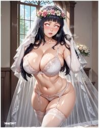 1girls ai_art ai_assisted ai_generated artist_name big_breasts bridal_gauntlets bride busty cleavage deviantart deviantart_link deviantart_url deviantart_username embarrassed hyuuga_hinata lace lace-trimmed_bra lace-trimmed_panties lace-trimmed_thighhighs long_hair looking_at_viewer naruto naruto:_the_last naruto_(classic) naruto_(series) naruto_shippuden solo solo_female solo_focus thick thick_thighs thighhighs thighs voluptuous wedding_attire wedding_dress wedding_lingerie wedding_tiara wedding_veil yametastudio