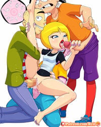 1girls 3boys anal anal_penetration blonde_hair bottomless cartoon_network clothed_sex clothing cum cum_in_ass cum_in_mouth cum_in_pussy cum_inside double_penetration ed_(ed_edd_n_eddy) ed_edd_n_eddy edd eddy_(ed_edd_n_eddy) fellatio female fertilization from_behind gangbang group_sex impregnation male mixed_cum_impregnation nazz_van_bartonschmeer open_mouth oral ovum penetration penile_penetration penis penis_in_ass penis_in_pussy pussy reit sex short_hair sperm_cell_with_face vaginal_penetration x-ray