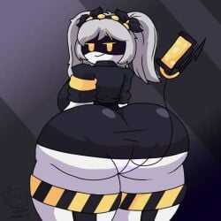 big_ass j_(murder_drones) jacket looking_back murder_drones robot smug vadimmadvier