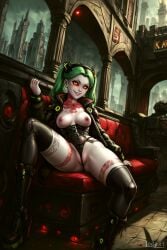 1girls absurdres ai_generated artist_name attractive barcode big_breasts body_harness bodypaint bodywriting breasts breasts cartoony cleavage commentary_request cyberpunk:_edgerunners cyberpunk_2077 detailed evil_smile exposed exposed_breasts female female_only gothic grey_skin harness high_quality highres hourglass_figure jacket leak leaked leather line_art logart naked naked_female nipples nsfw nude nudity pony_diffusion_xl rebecca_(cyberpunk) rebecca_(edgerunners) red_sclera seductive sensitive small_breasts stable_diffusion subscribestar tagme tattoo watermark web_address