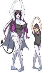 1girls ass_expansion assimilation before_and_after breast_expansion breasts close_rim_open clothing comic corruption covered_navel covered_nipples demon_girl demon_horns demon_tail demon_tattoo demon_wings female female_focus female_only growth hair_growth huge_ass huge_breasts identity_death long_hair open_mouth oral oral_invasion oral_possession penetration possession skin_color_change smile solo solo_female spirit spread_legs succubus takeover tattoo tears thick_thighs thigh_expansion thighhighs transformation voluptuous white_legwear white_thighhighs wide_eyed wide_hips