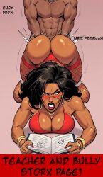 afro ai_assisted ai_generated big_ass big_breasts big_cock black_body black_lord bully bully_and_victim comic dark-skinned_female dark-skinned_male dark_cock dark_couple dark_skin knox_brown mrs_freeman older_female older_female_and_younger_male story teacher teacher_and_student