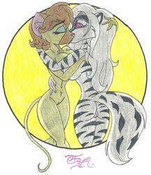 anthro betty_goldblum female fur furry hybrid kissing mammal mouse pleasure_bon_bon rodent toddrogue69 yuri zig_zag