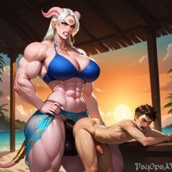 1futa ai_generated anal anal_sex ass_grab beach big_breasts big_penis breasts brown_hair brown_hair_bottom cum cum_in_ass cum_inside curvy dominant_futanari domination draenei draenei_futa futa_on_male futadom futanari horsecock horsecock_futanari huge_ass huge_cock large_penis light_hair_on_dark_hair male_penetrated muscles muscular muscular_futanari muscular_thighs penetration psyopsai rape raped_by_futanari rough_sex sand seaside table thick_thighs warcraft white_hair white_hair_on_brown_hair white_hair_top younger_male