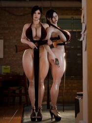 2024 2girls 3d ada_wong ada_wong_(adriana) alternate_body_type alternate_version_available ass_bigger_than_head ass_press ass_squish babayaga0f big_thighs biohazard black_hair blue_eyes breasts_bigger_than_head broad_shoulders brown_eyes claire_redfield claire_redfield_(jordan_mcewen) cleavage covered_nipples detailed_background dress duo eyeliner eyeshadow feet_together female female_only freckles freckles_on_face freckles_on_nose front_view full_body grenade_launcher height_difference high_heels holding_pistol holding_weapon huge_ass huge_breasts lipstick long_hair looking_at_viewer no_panties nopan nude_version_available obscured_pussy pantyless pistol platform_heels ponytail resident_evil resident_evil_2 resident_evil_2_remake serious serious_look shiny_skin short_hair side_view skimpy skimpy_clothes skimpy_dress small_waist standing thick_thighs tied_hair toned_arms unamused voluptuous voluptuous_female wide_hips