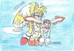 1boy 1girls beige_body beige_fur breath_cloud cream_the_rabbit cub dat_ass doggy_style female flying_sex furry little_girl male marlon64 miles_prower miles_tails_prower naked_female naked_gloves naked_with_shoes_on orange_eyes orange_fur rolling_eyes sega sky small_breasts sonic_(series) sonic_advance_2 sonic_the_hedgehog_(series) sweat tails tails_the_fox tears_of_pleasure tongue_out traditional_drawing_(artwork) white_fur yellow_body yellow_fur young younger_female younger_male