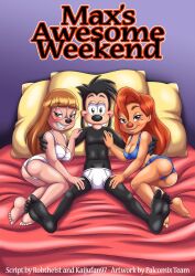 1boy 2girls a_goofy_movie comic comic_cover disney fur34 furry furry_only goof_troop max’s_awesome_weekend_(comic) max_goof palcomix roxanne_(goof_troop) sex stacey_(goof_troop) teenager threesome