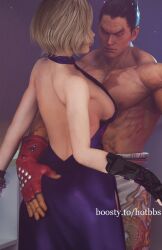 3d kazuya_mishima nina_williams sfw tekken tekken_8