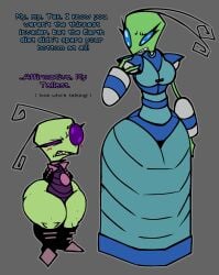 alien alien_girl almighty_tallest_miyuki antennae ass big_ass big_butt big_eyes blue_eyes blush boots bottom_heavy bubble_ass bubble_butt dress fat_ass fat_butt females_only green_skin grey_body gritted_teeth gritting_teeth huge_ass huge_butt invader_zim large_ass large_butt nanodude78 nickelodeon purple_eyes shortstack tak_(invader_zim) tak_(irken)_(invader_zim) thick_ass thick_thighs uniform wide_hips