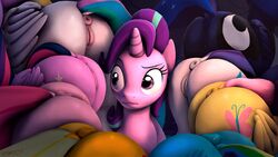 2017 3d anus applejack_(mlp) ass cutie_mark earth_pony equine eyelashes female feral fluttershy_(mlp) friendship_is_magic godoffury group highres horn horse mammal mane_six_(mlp) multicolored_hair my_little_pony pegasus pinkie_pie_(mlp) pony princess_celestia_(mlp) princess_luna_(mlp) princess_twilight_sparkle_(mlp) pussy rainbow_dash_(mlp) rarity_(mlp) royal_sisters_(mlp) source_filmmaker starlight_glimmer twilight_sparkle_(mlp) unicorn wings