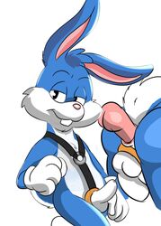 anthro buster_bunny dandi edit lagomorph male male_only mammal rabbit tiny_toon_adventures warner_brothers