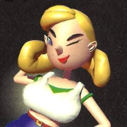 3d huge_breasts official_art pilotwings_64 robin_(pilotwings)