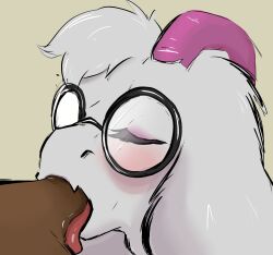 anthro blush bodily_fluids bovid caprine closed_eyes deep_throat deltarune duo fellatio genitals goat hi_res human humanoid_genitalia humanoid_penis lavenderscent looking_pleasured male male/male mammal oral oral_penetration penetration penile penis ralsei saliva sex sucking tongue tongue_out tongue_out_blowjob undertale_(series) unnamed_character