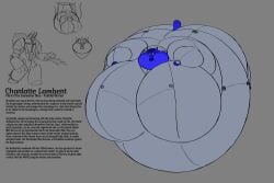 big_ass big_breasts blueberry_inflation breasts bubble_butt female huge_ass huge_breasts sender_(artist) spherical_inflation sunken_head sunken_limbs thick_thighs wide_hips