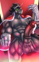 anthro balls bara barazoku boner equine_penis erection furry horn horse horsecock king_sombra_(mlp) male male_only muscles muscular my_little_pony ninedlc99 penis pony solo solo_male unicorn unicorn_horn