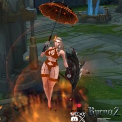 1girls 3d areolae aspect_host ass big_ass big_breasts big_butt breasts byrnoz casual female female_focus female_only functionally_nude functionally_nude_female high_noon_leona high_noon_series large_breasts league_of_legends leona_(league_of_legends) lingerie long_hair mod nipples pale_skin pussy shaved_pussy solo solo_female thick_ass thick_legs thick_thighs weapon white_hair wide_hips
