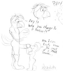 1boy 1boy1girl 1girls anthro anthro_on_anthro anthro_only avian beak big_cock big_penis bigger_male bird blush blushing cock confused daison_the_fox dialogue dick digital_media_(artwork) duo duo_anthro duo_furry english english_dialogue english_text furry furry_on_furry furry_only hand_on_penis height_difference hetero imminent_sex ivy_(swapped) javan_(species) jpeg large_cock large_penis larger_male mammal no-human no_human no_humans non-human non-human_only ollie_(swapped) only_furry open_beak open_mouth penis plain_background pookoo shocked side_view sideview simple_background size_difference sketch skydance_animation smaller_female smile smiling standing standing_up straight suprised swapped_(movie) tail talons text tf touching_penis transformation uncolored white_background wing_arms