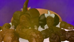 3d_(artwork) anal anthro anus balls bed belly big_belly big_butt blade_yoshi butt digital_media_(artwork) dinosaur dragon duo fart fart_cloud feces furniture gas genitals heart_eyes heart_symbol hi_res huge_butt hyper_feces hyper_scat kane_brent_koopa kanebrentkoopa kneeling koopa male mario_bros mythological_creature mythological_scalie mythology nintendo oral overweight pec_grab pecs penis pillow pooping pooping_on_bed pooping_together prehistoric_species rear_view reptile rimming scalie scat sex slightly_chubby smelly source_filmmaker_(artwork) thick_thighs tongue tongue_out turtle wide_hips yoshi