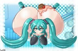 ass_bigger_than_head blue_hair cupcake greensie_locke hatsune_miku heart hyper_ass massive_ass vocaloid